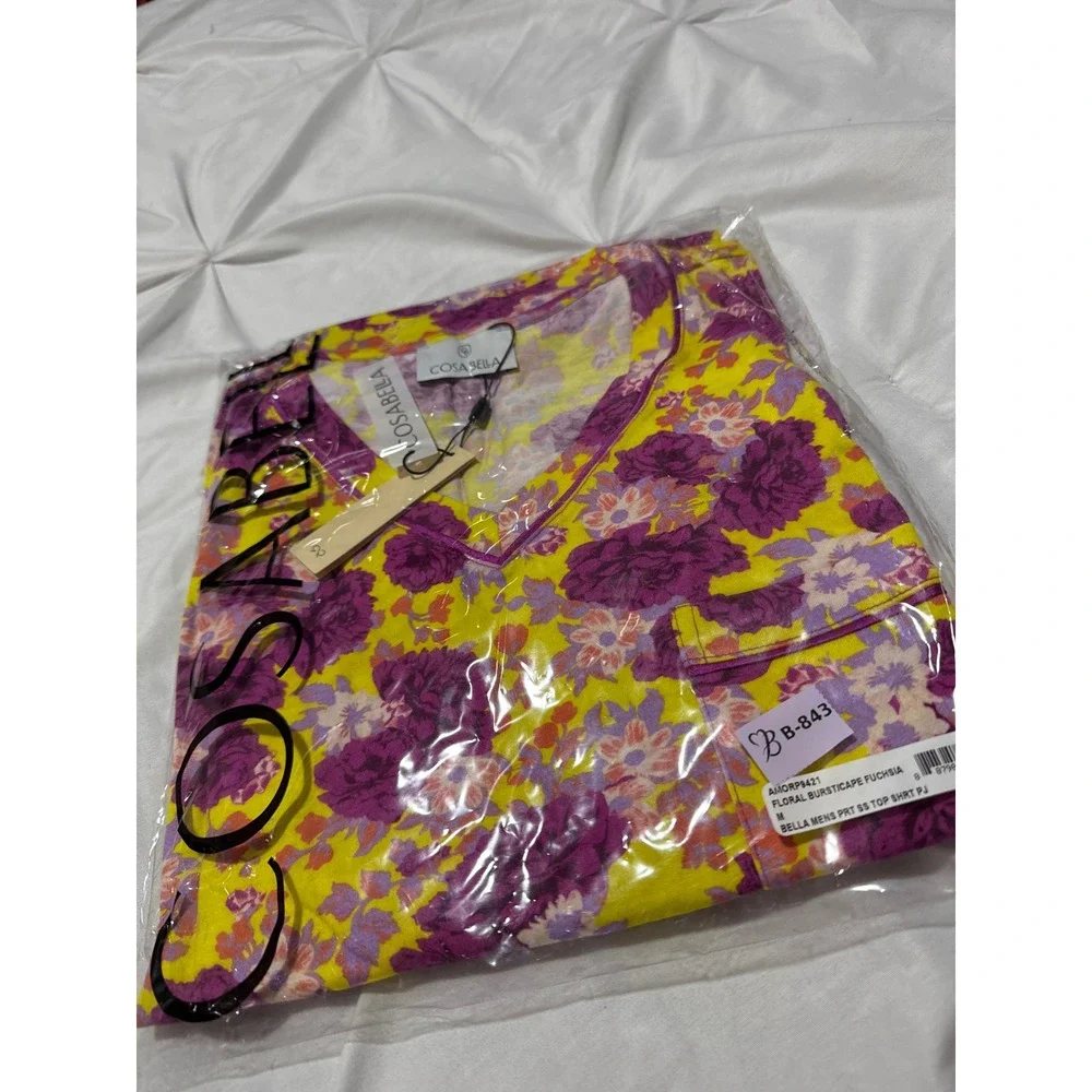 Luxury Cosabella‎ Men's Floral Lounge & Pajama Set Size M